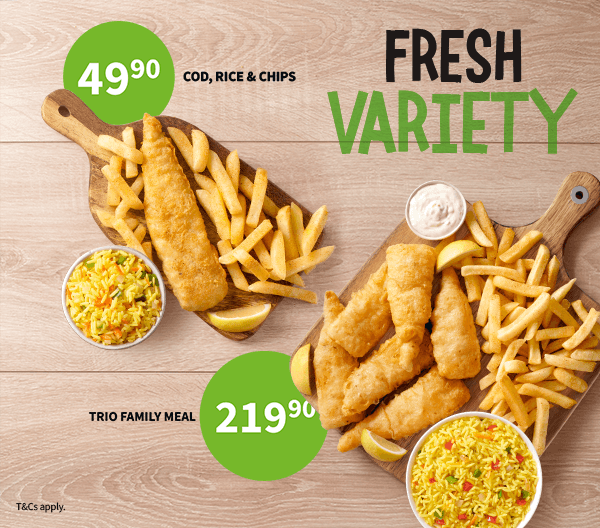 Fresh variety fish and seafood